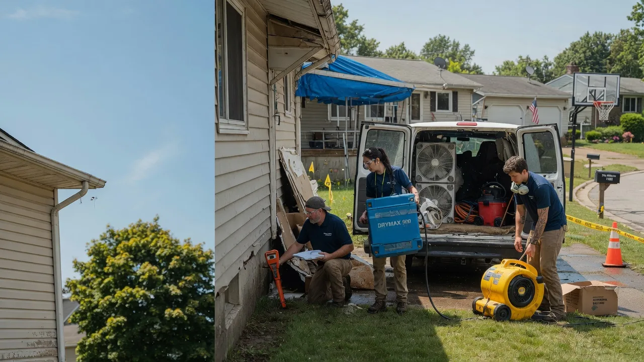 Ceiling Leak Cleanup in Waunakee, WI near me